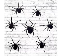 Pack of 30 3D Spider Silhouettes 14.5x11.5 cm
