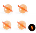 Pack de 4 Anillos Calabaza luminiscente de 4x2,5x3 cm