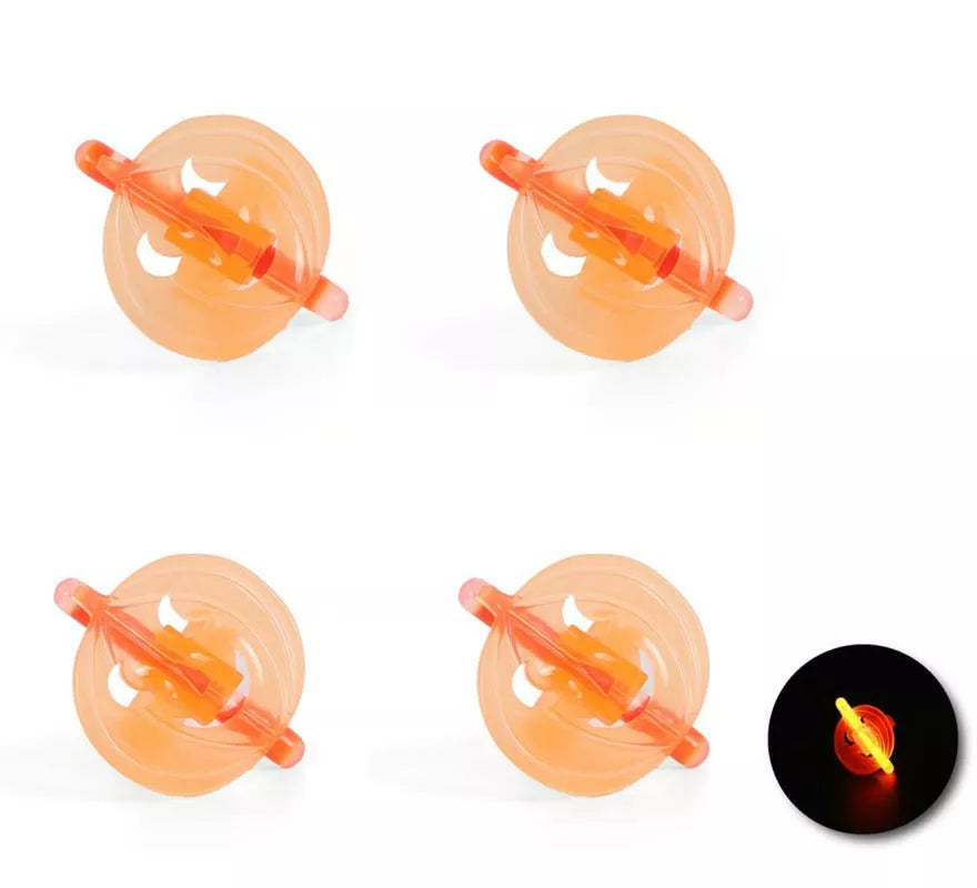 Translation missing: en.Pack de 4 Anillos Calabaza luminiscente de 4x2,5x3 cm