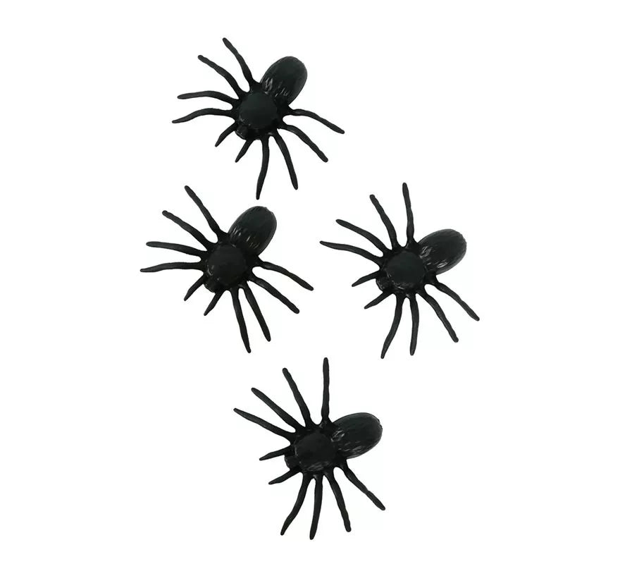 Pack de 4 Arañas 10 cm