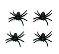 Pack de 4 Arañas negras