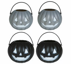 Pack of 4 Pumpkins in assorted colors of 5x6 cm