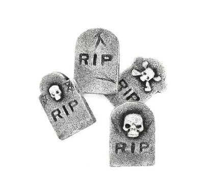 Pack de 4 Lápidas RIP