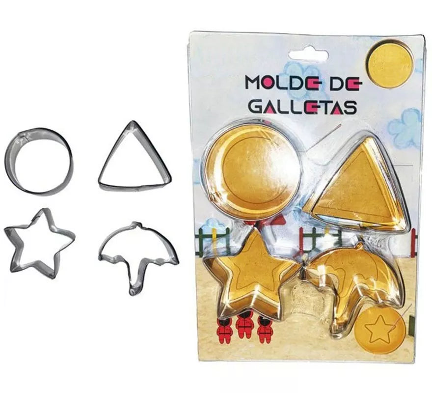 Pack de 4 Moldes para Galletas de El Juego