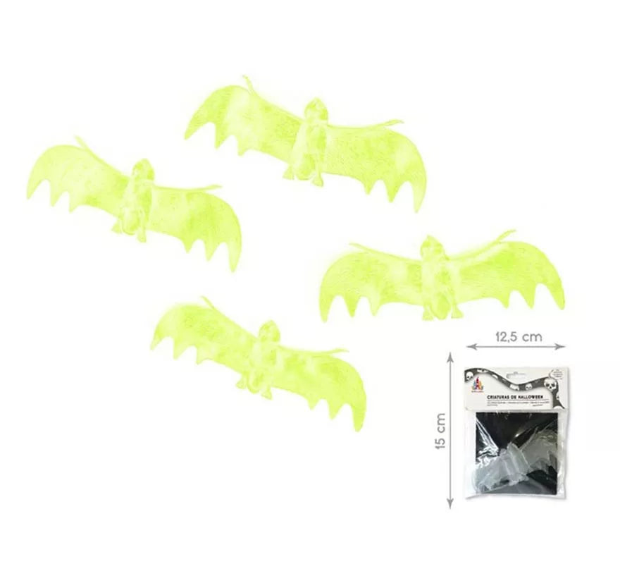 Pack de 4 Murciélagos fluorescentes