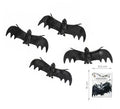 Pack de 4 Murciélagos negros alas extendidas