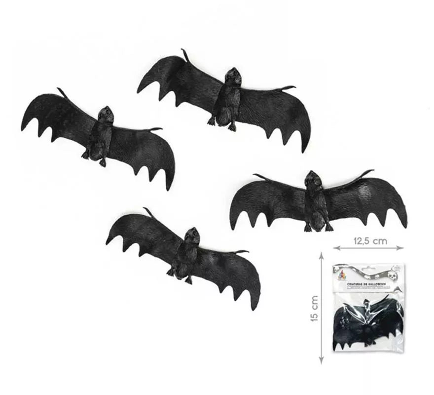 Translation missing: en.Pack de 4 Murciélagos negros alas extendidas