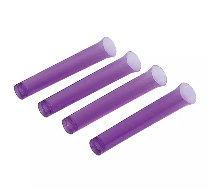 Pack de 4 Probetas o tubos científico lila 14 cm