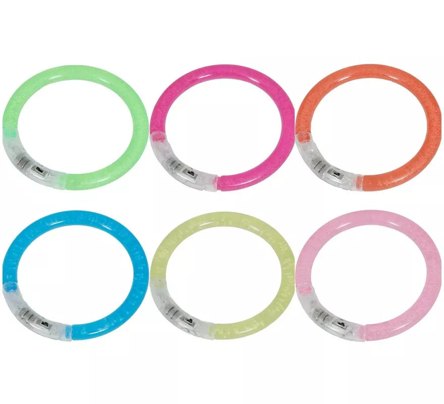 Translation missing: en.Pack de 4 Pulseras Led de 8 cm en colores surtidos