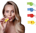 Pack de 4 Silbatos con Cuerda en colores surtidos