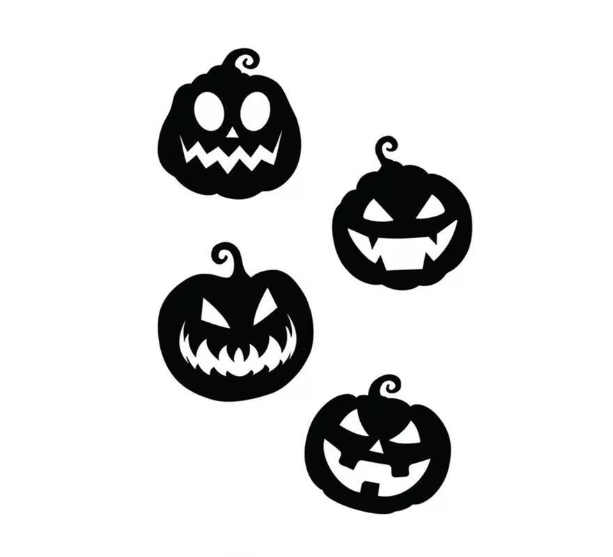 Translation missing: en.Pack de 4 Siluetas de Calabazas negras