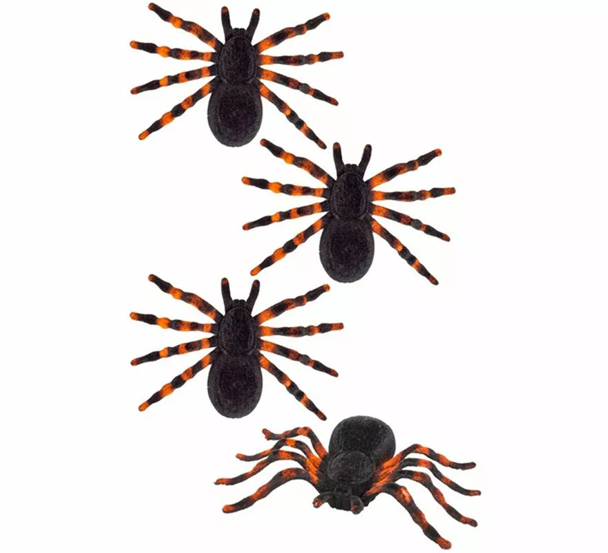 Pack de 4 Tarántulas de 7 cm