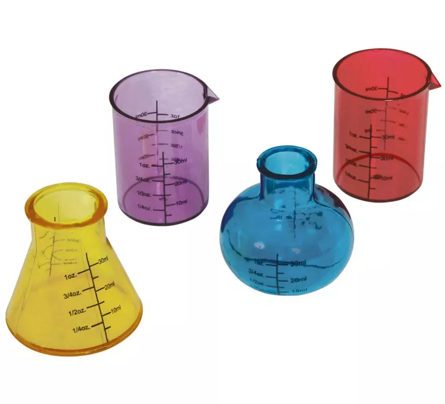 Pack de 4 Vasitos de Laboratorio de 6 cm