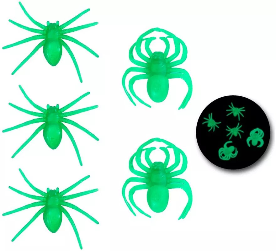 Pack de 5 Arañas Fluorescentes