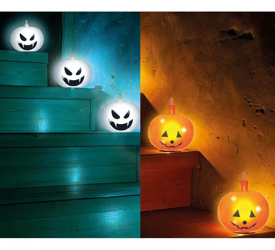 Translation missing: en.Pack de 5 Globos con Luz multicolor de Calabaza