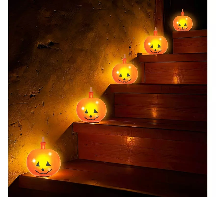 Translation missing: en.Pack de 5 Globos con Luz multicolor de Calabaza