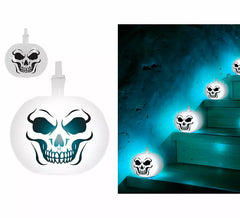 Pack of 5 Skeleton Balloons with Multicolor Light of 20 cm