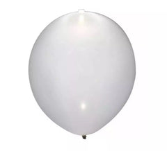 Pack of 5 30 cm White LED Balloons