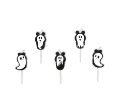 Pack of 5 Ghost Candles 2.5x4 cm