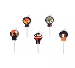Pack of 5 Halloween Candles of 2.6x3.5 cm