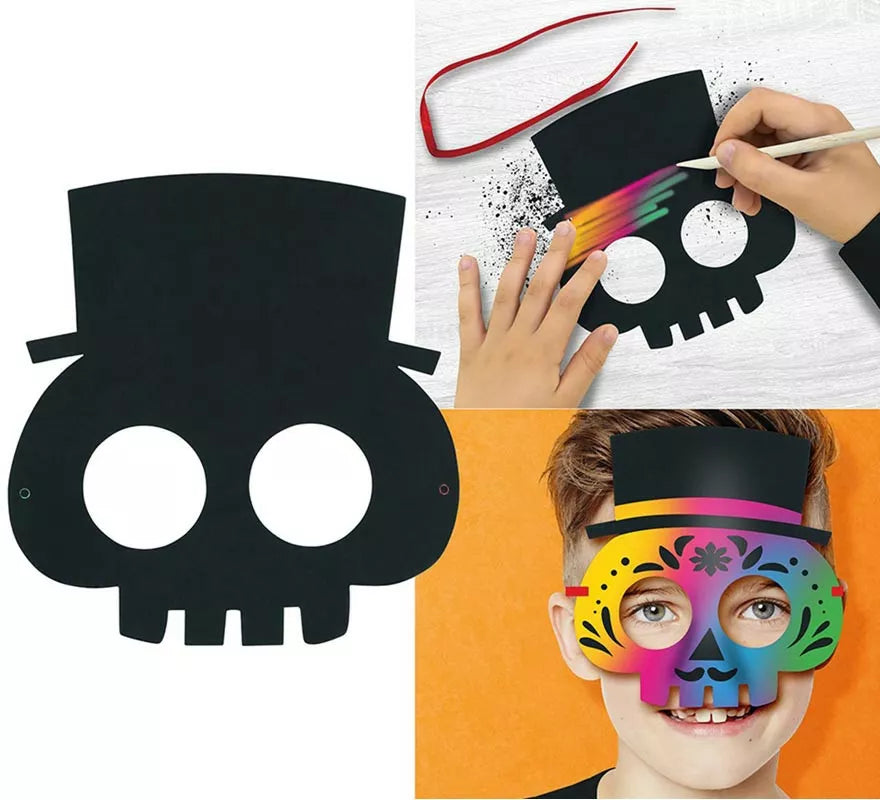 Translation missing: en.Pack de 6 Antifaces para Colorear 20 cm