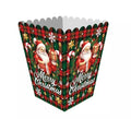 Pack de 6 Bolsas de Palomitas Papá Noel de papel de 18x10,5 cm