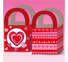 Pacote de 6 sacolas de presente de 18x12 cm