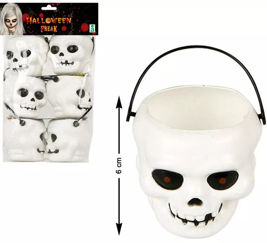 Pack de 6 Cabezas de Calavera 25X13 cm