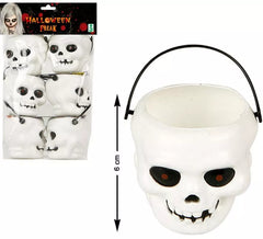 Pack of 6 Skull Heads 25X13 cm