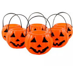Pack of 6 10 cm Pumpkin Baskets