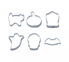 Pack of 6 Metallic Cookie Molds