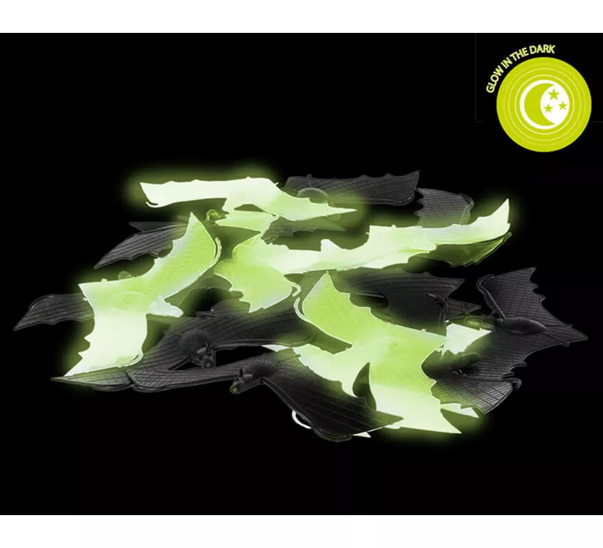 Pack de 6 Murciélagos Fluorescentes 12 cm