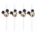 Pack de 6 Pajitas de Mickey Mouse de papel