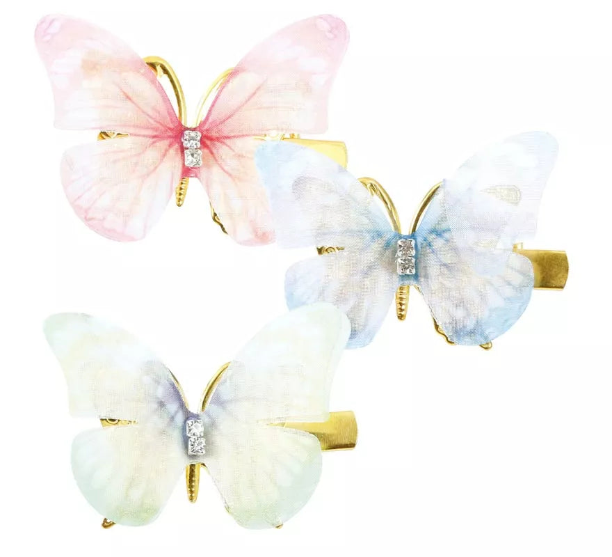 Pack de 6 Pinzas Mariposas de 5 cm en colores surtidos