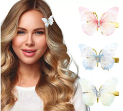 Pack of 6 Butterfly Clothespins, 5 cm, in assorted colors