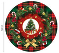 Pack de 6 Platos Árbol de Navidad de 23 cm