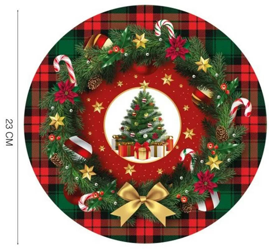 Translation missing: en.Pack de 6 Platos Árbol de Navidad de 23 cm
