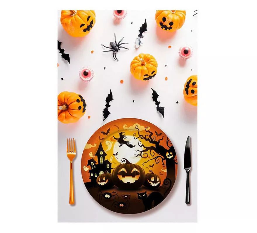 Pack de 6 Platos Calabaza de 23 cm