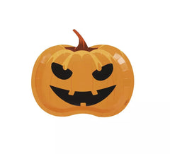 Pack of 6 Pumpkin Paper Plates 28x22 cm