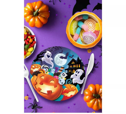 Pack de 6 Platos Calabazas de 23 cm