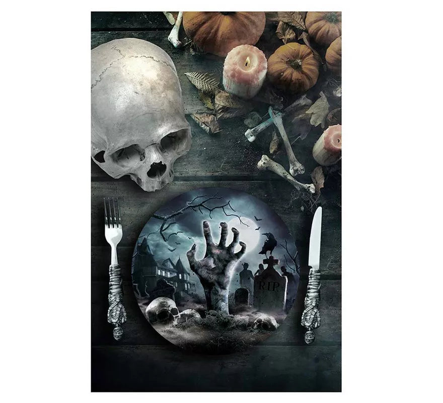 Pack de 6 Platos Cementerio de 23 cm