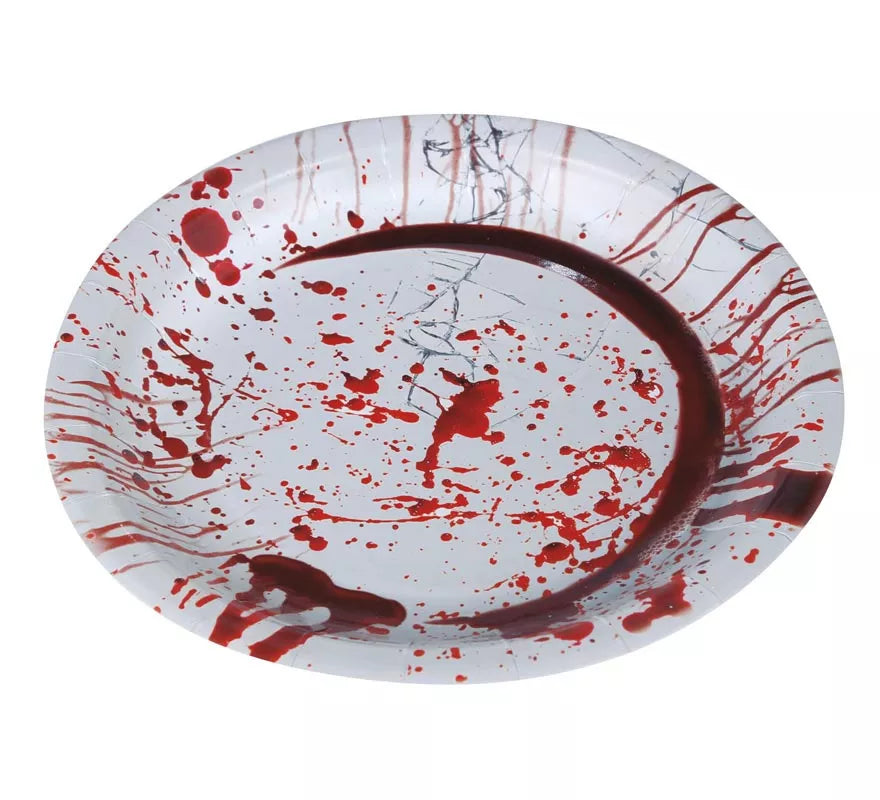 Pack de 6 Platos con Sangre 23 cm