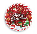 Pack de 6 Platos de Merry Christmas de 23 cm