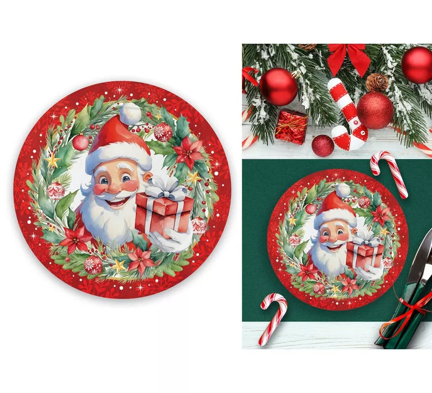 Translation missing: en.Pack de 6 Platos de Papá Noel de 23 cm