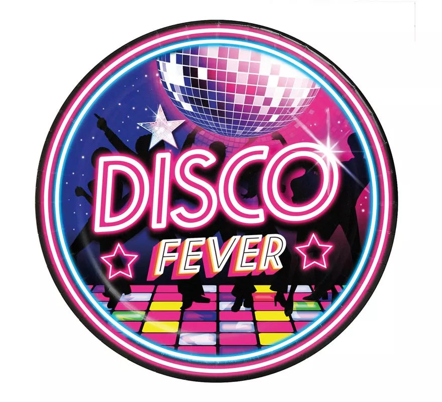 Translation missing: en.Pack de 6 Platos Disco Fever de 23 cm