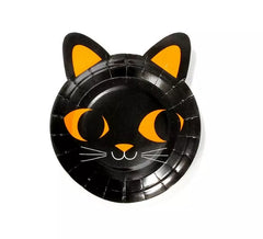 Pack of 6 Black Cat Plates