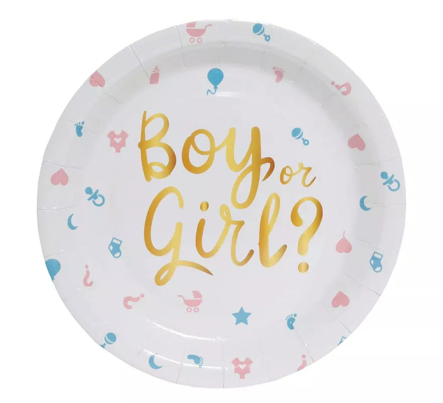 Pack de 6 Platos It's a Boy or it's a Girl
