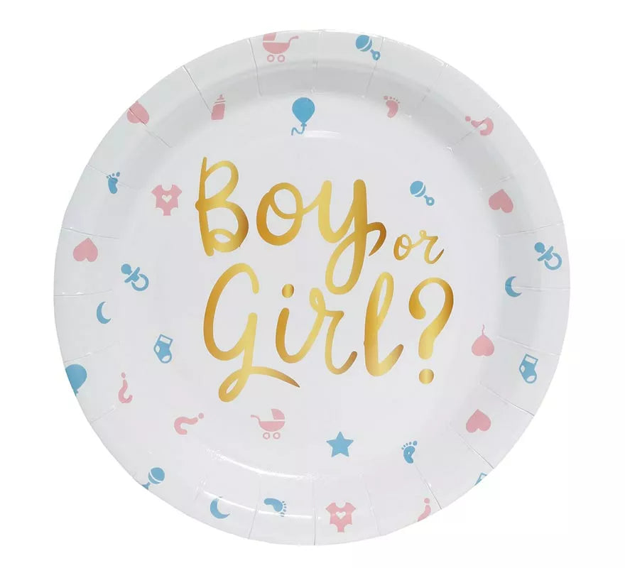 Pack de 6 Platos It's a Boy or it's a Girl