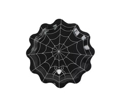 Pack of 6 Spider Web Paper Plates 30x30 cm