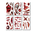 Pack de 6 Tatuajes Heridas cosidas en modelos surtidos de 6,8 cm